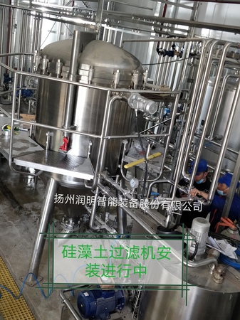 叶片式糖浆过滤机在饮料厂的应用