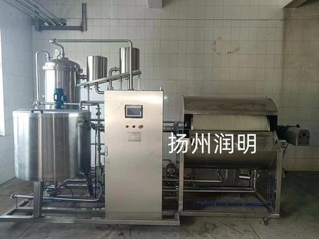 真空转鼓过滤机用于废硅藻土与清洗水分离
